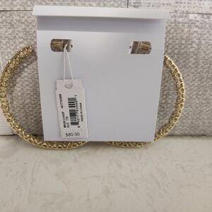Kendra Scott Gold Statement Hoop Earrings